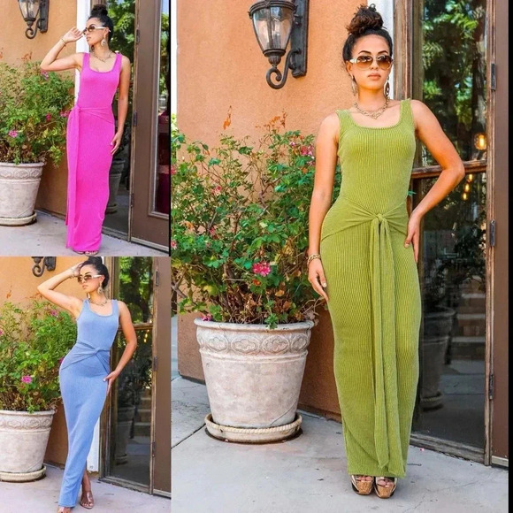 Self tie maxi dress - Picture 4 of 4